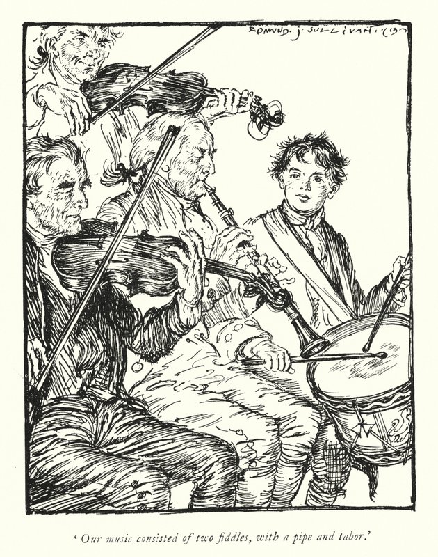Illustration für Der Pfarrer von Wakefield von Oliver Goldsmith von Edmund Joseph Sullivan
