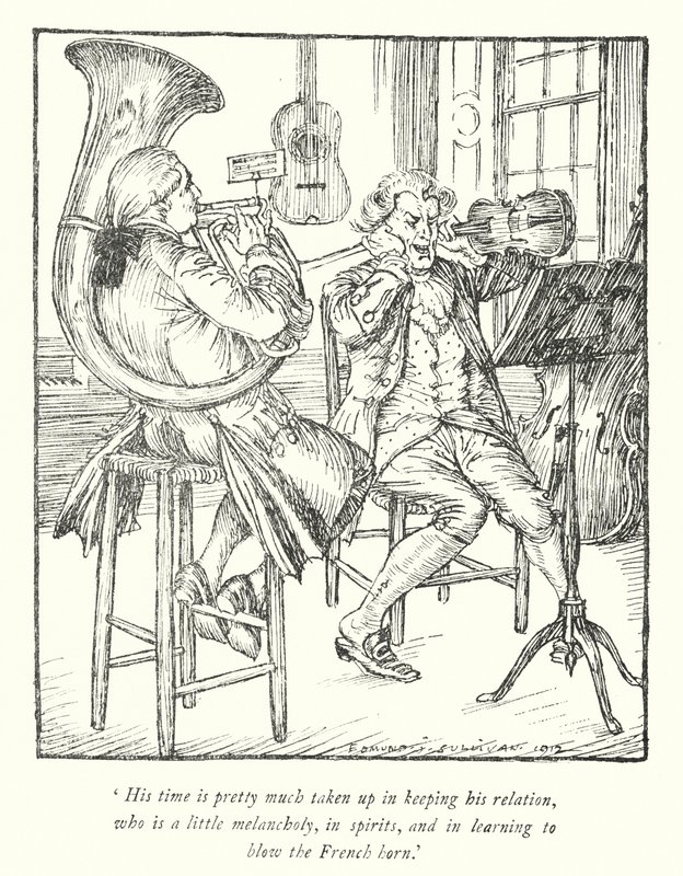 Illustration für Der Pfarrer von Wakefield von Oliver Goldsmith von Edmund Joseph Sullivan