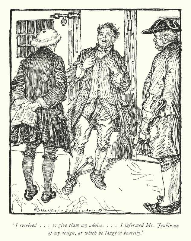 Illustration für Der Pfarrer von Wakefield von Oliver Goldsmith von Edmund Joseph Sullivan