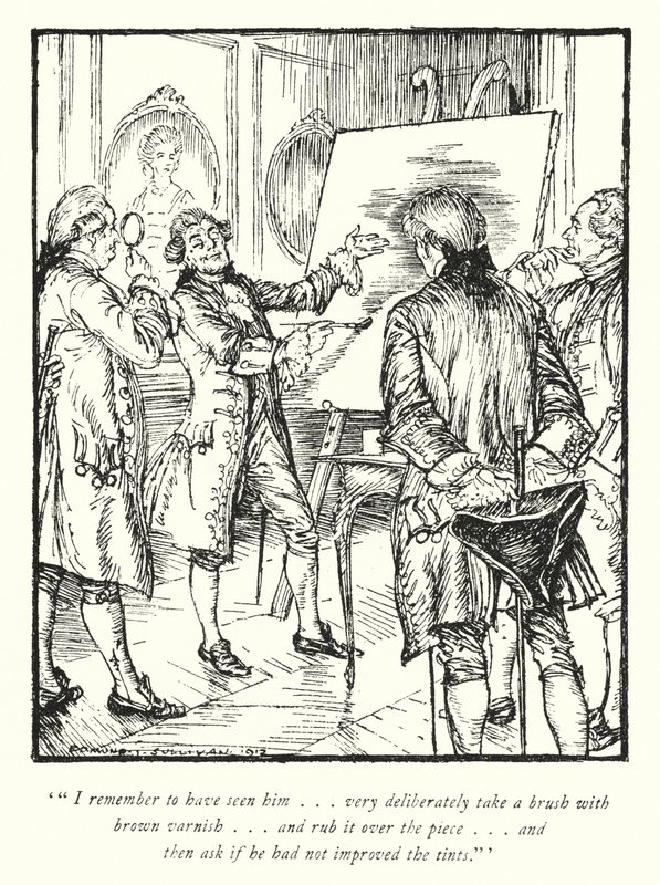 Illustration für Der Pfarrer von Wakefield von Oliver Goldsmith von Edmund Joseph Sullivan