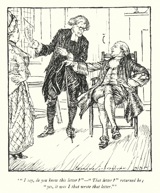 Illustration für Der Pfarrer von Wakefield von Oliver Goldsmith von Edmund Joseph Sullivan