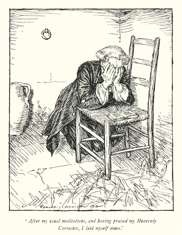 Illustration für Der Pfarrer von Wakefield von Oliver Goldsmith von Edmund Joseph Sullivan