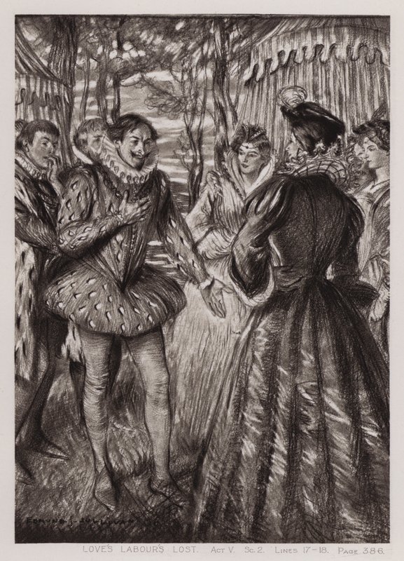 Verlorene Liebesmüh, Akt V, Szene 2 von Edmund Joseph Sullivan
