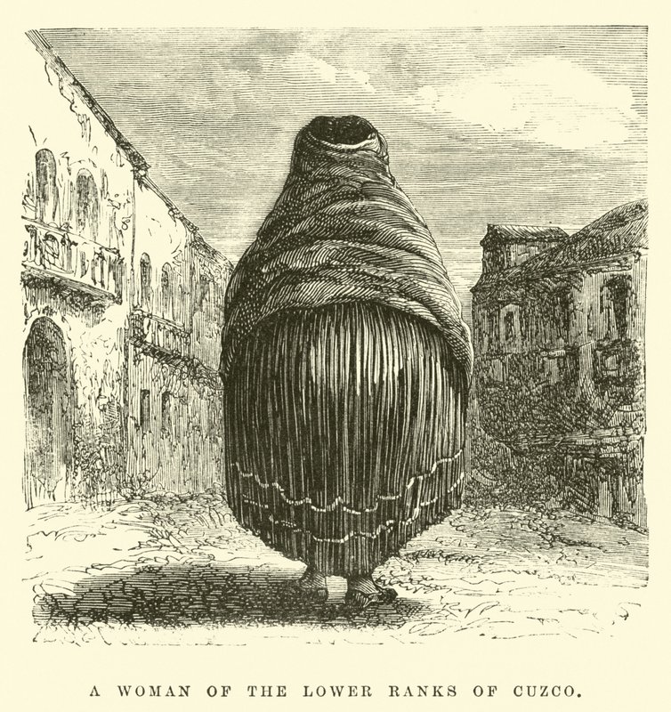 Eine Frau der unteren Ränge von Cuzco von Edouard Riou