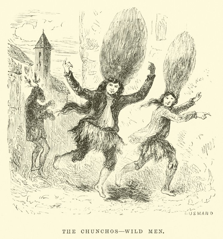 Die Chunchos, wilde Männer von Edouard Riou