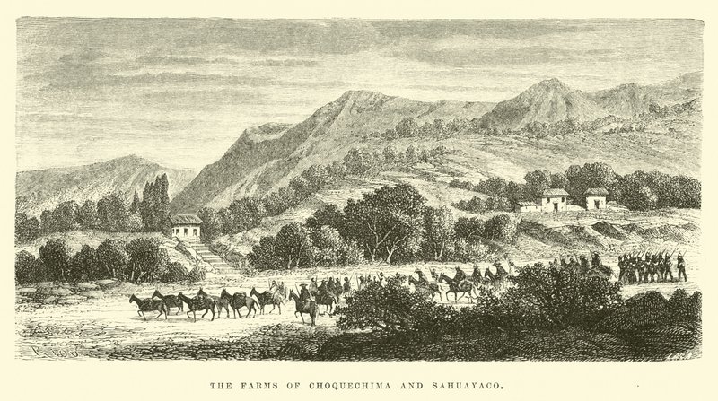 Die Bauernhöfe von Choquechima und Sahuyaco von Edouard Riou
