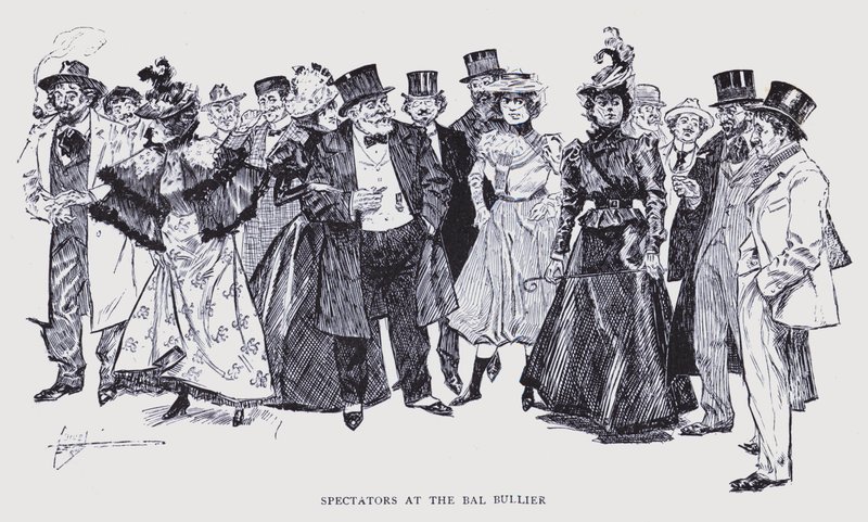 Böhmisches Paris: Zuschauer beim Bal Bullier von Edouard Alfred (1875-1954) Cucuel