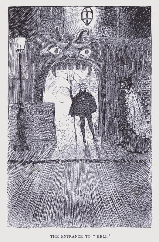 Böhmisches Paris: Der Eingang zur "Hölle" von Edouard Alfred (1875 1954) Cucuel