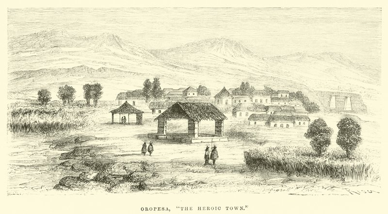 Oropesa, die heldenhafte Stadt von Edouard Riou