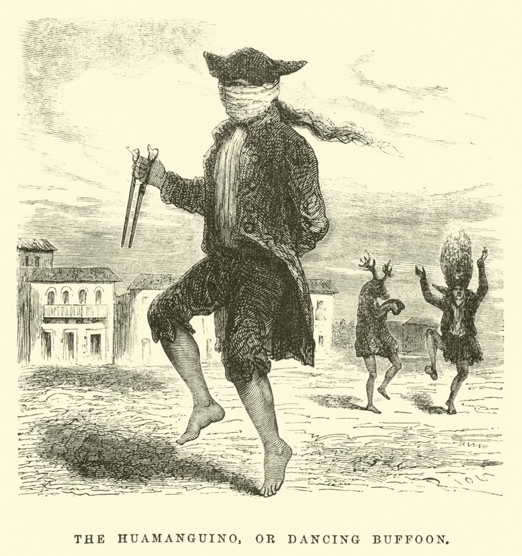 Der Huamanguino oder Tanzende Narr von Edouard Riou