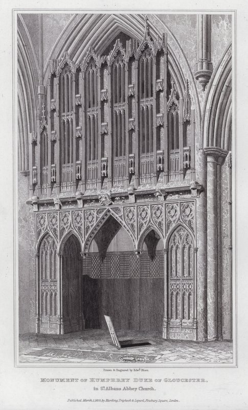 Denkmal von Humphrey, Herzog von Gloucester, in der St. Albans Abbey Church von Edward Blore