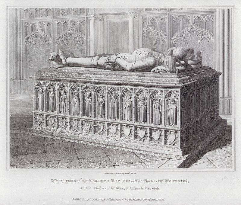 Denkmal von Thomas Beauchamp, Earl of Warwick, im Chor der St. Mary