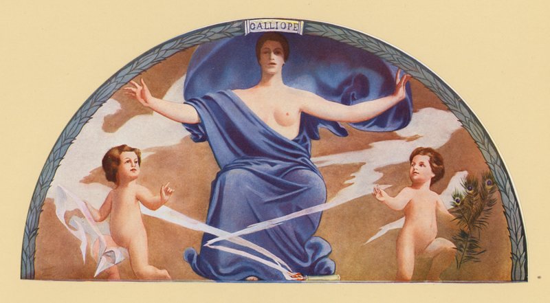 Kalliope, Muse der epischen Poesie und Beredsamkeit von Edward Emerson Simmons