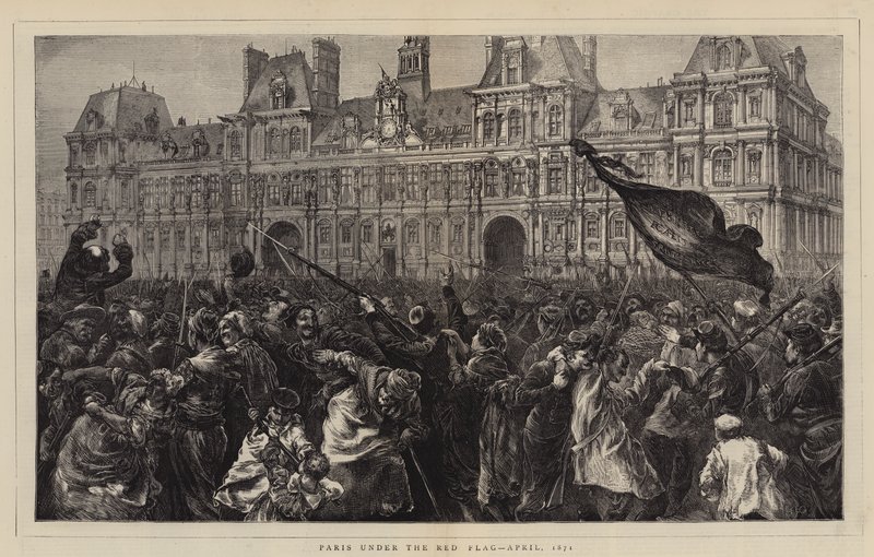 Paris unter der roten Fahne, April 1871 von Edward John Gregory