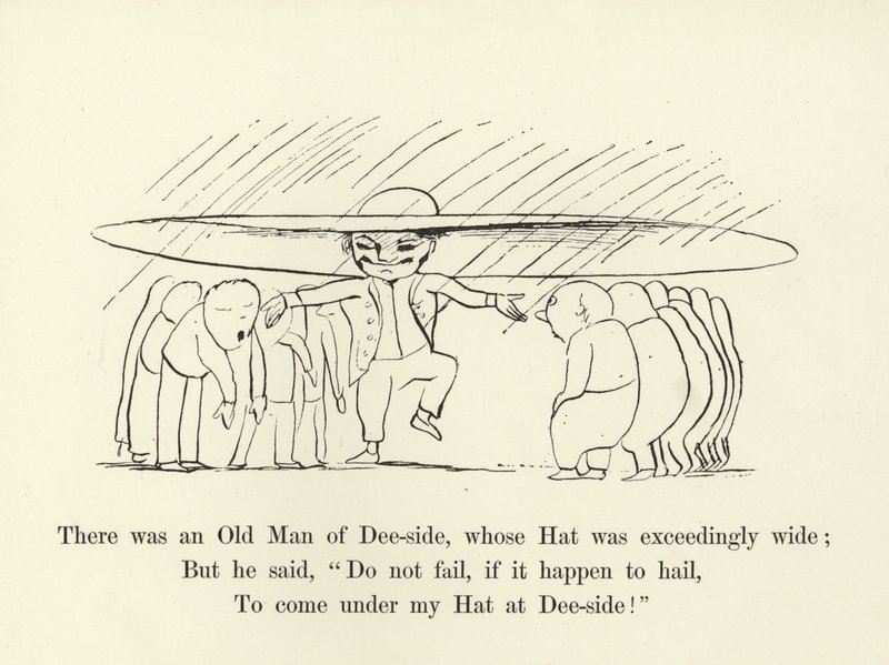 Es war ein alter Mann von Dee-side, dessen Hut war außerordentlich breit von Edward Lear
