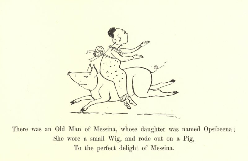 Es war ein alter Mann aus Messina, dessen Tochter Opsibeena hieß von Edward Lear