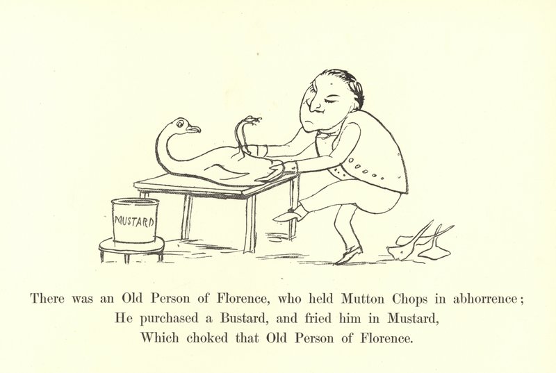 Es war ein alter Mann aus Florenz, der Hammelkoteletts verabscheute von Edward Lear
