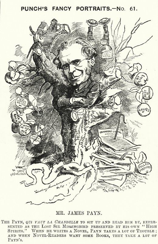 Punch-Karikatur: James Payn, englischer Romanautor von Edward Linley (after) Sambourne