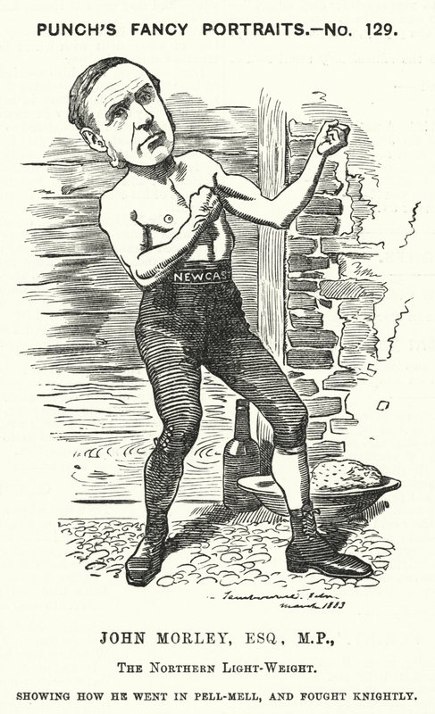 John Morley, englischer liberaler Politiker (Stich) von Edward Linley (after) Sambourne