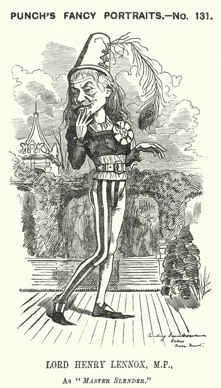 Lord Henry Lennox, englischer konservativer Politiker (Karikatur) von Edward Linley (after) Sambourne