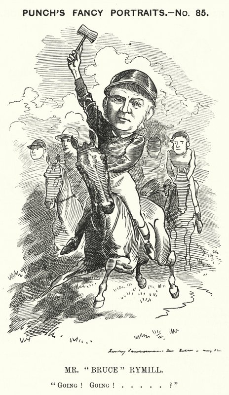 Mr "Bruce" Rymill (Karikatur) von Edward Linley (after) Sambourne