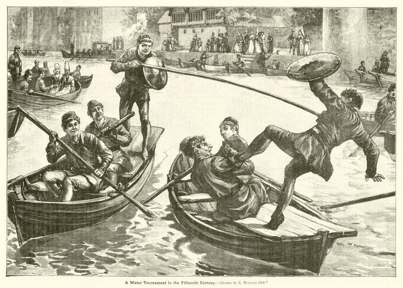 Ein Wasserturnier im fünfzehnten Jahrhundert von Edward Morant Cox