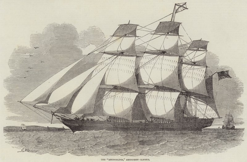 Die Abergeldie, Aberdeen Clipper von Edwin Weedon