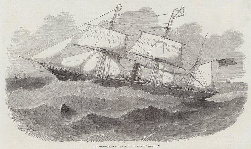 Das australische königliche Postdampfschiff Sydney von Edwin Weedon