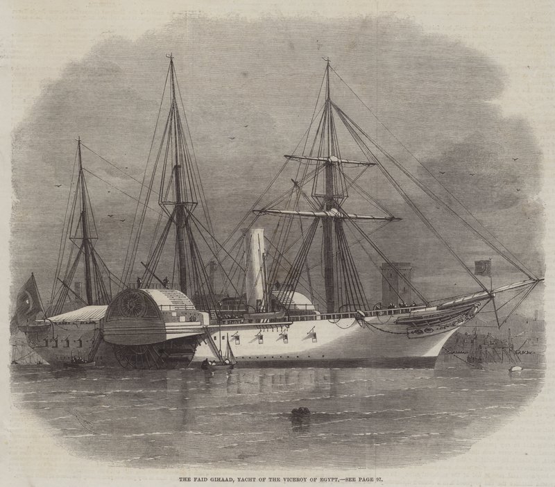 Die Faid Gihaad, Yacht des Vizekönigs von Ägypten von Edwin Weedon
