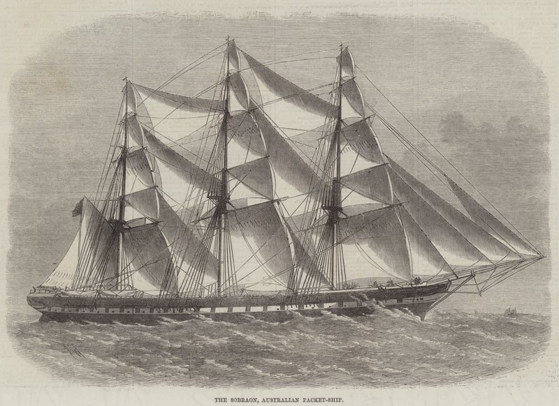 Die Sobraon, Australisches Paket-Schiff von Edwin Weedon