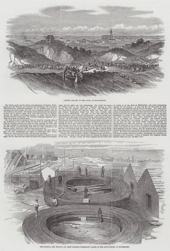 Das Unterseekabel von England nach Belgien von Edwin Weedon
