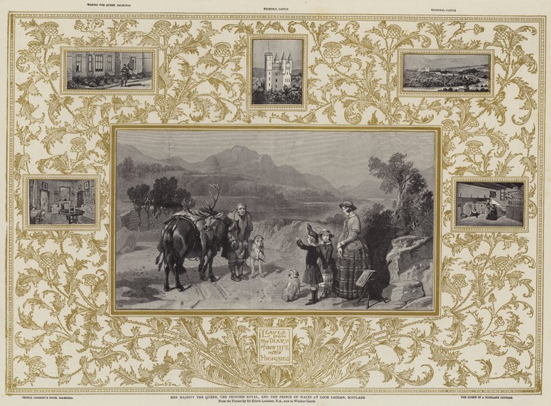 Ihre Majestät die Königin, die Prinzessin Royal und der Prinz von Wales in Loch Laggan, Schottland von Edwin Landseer