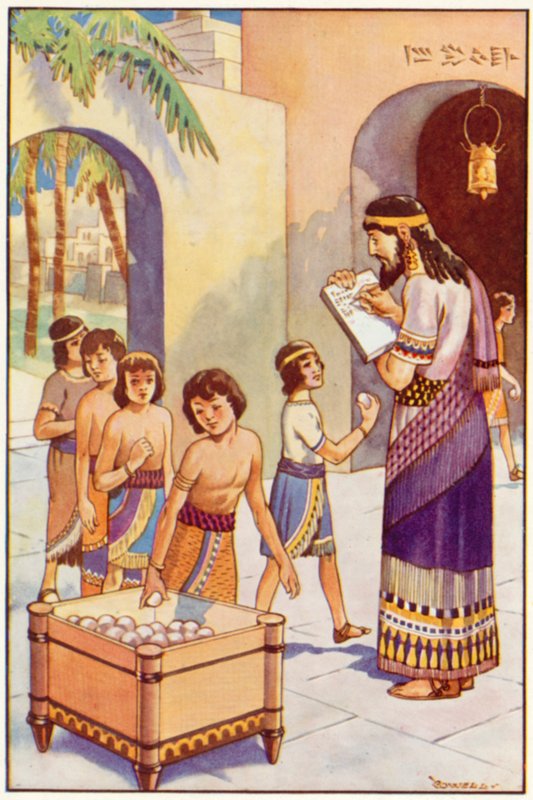 In der Schule in Babylon von Edwin Tryon Billings
