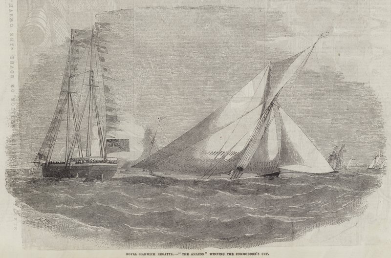 Königliche Harwich-Regatta, Die Amazon gewinnt den Commodore