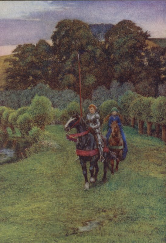 Illustration für Idylls Of The King von Alfred Lord Tennyson von Eleanor Fortescue Brickdale
