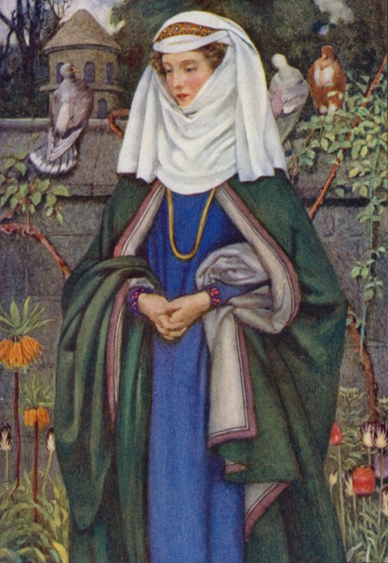 Illustration für Idylls Of The King von Alfred Lord Tennyson von Eleanor Fortescue Brickdale