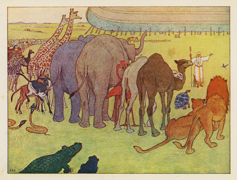 Noahs Arche: Versammlung der Tiere von Elmer Boyd Smith