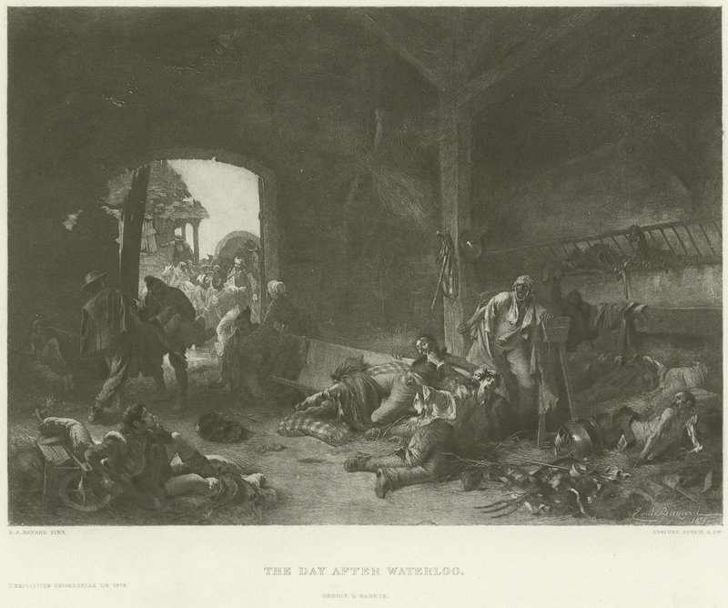 Der Tag nach Waterloo von Emile Antoine Bayard