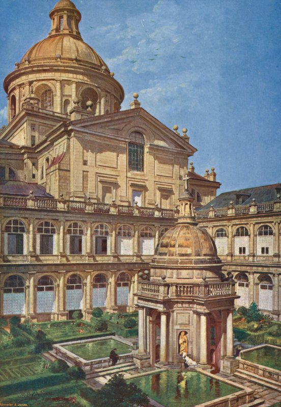 El Escorial: Patio de Los Evangelistas von Emilio Poy Dalmau