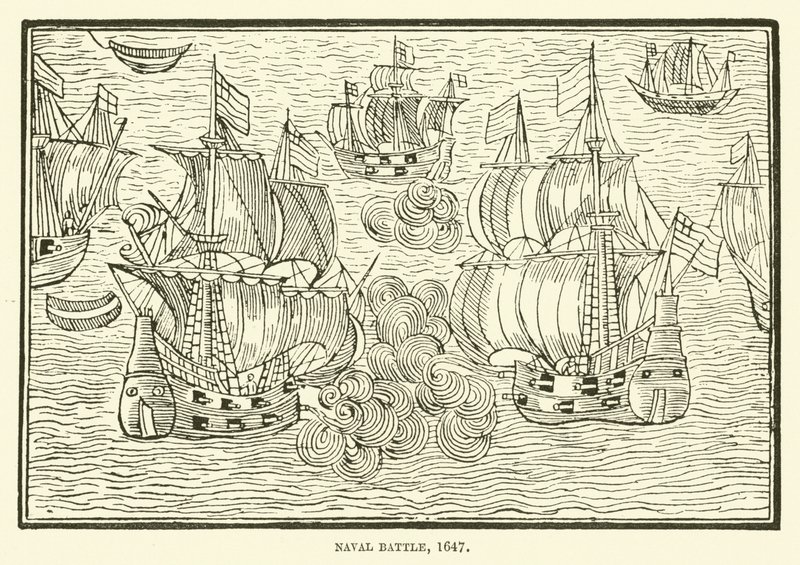 Seeschlacht, 1647 von English School