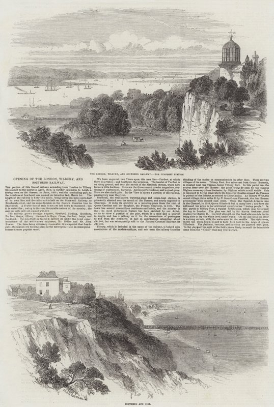 Eröffnung der London, Tilbury und Southend Railway von English School