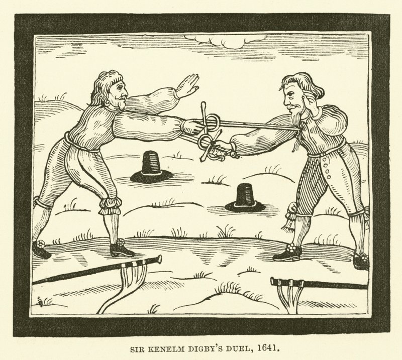 Duell von Sir Kenelm Digby, 1641 von English School