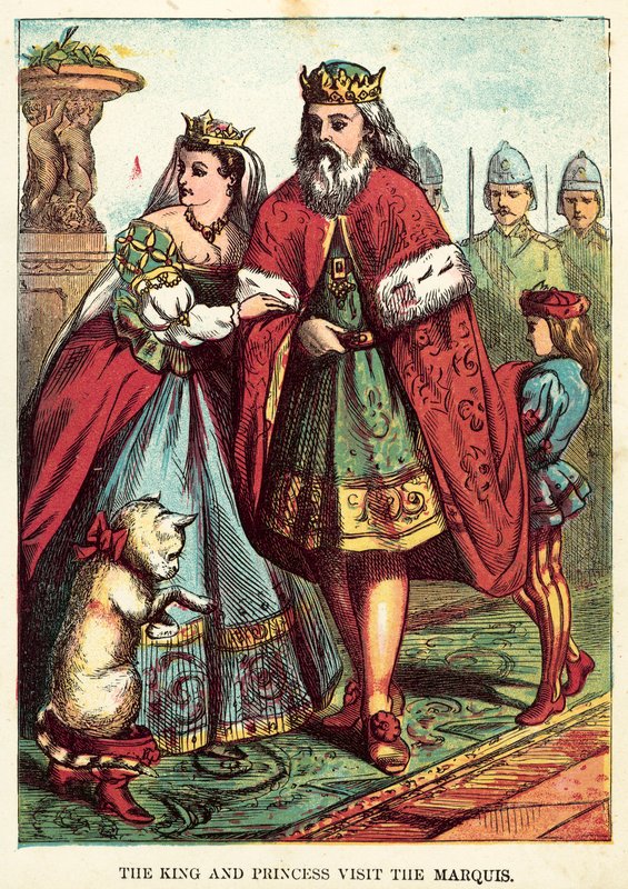 Der König und die Prinzessin besuchen den Marquis von English School