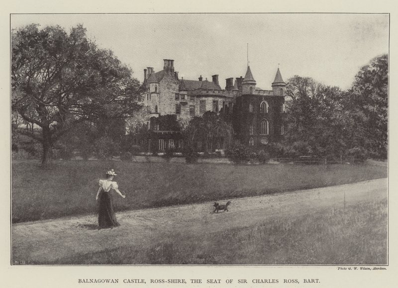 Balnagowan Castle, Ross-Shire, der Sitz von Sir Charles Ross, Baronet von English Photographer
