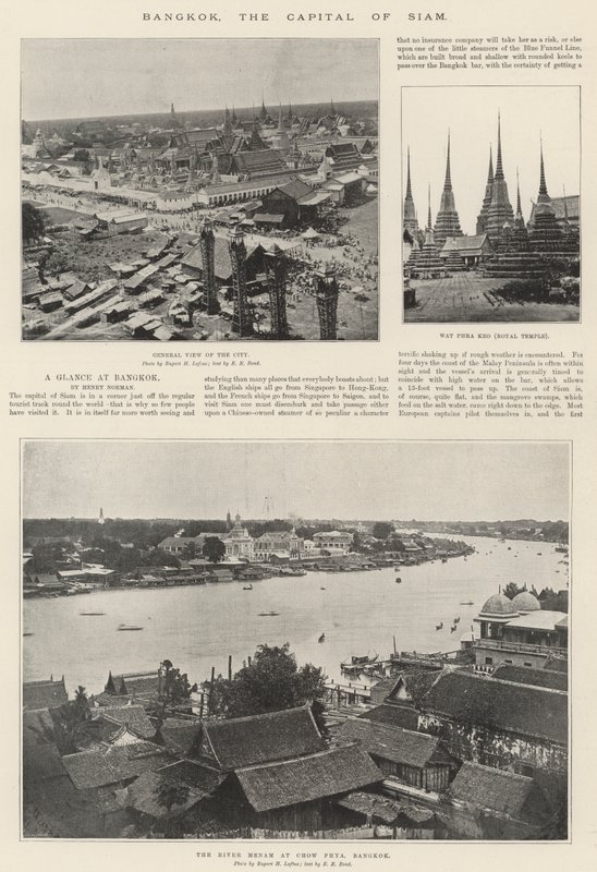 Bangkok, die Hauptstadt von Siam von English Photographer