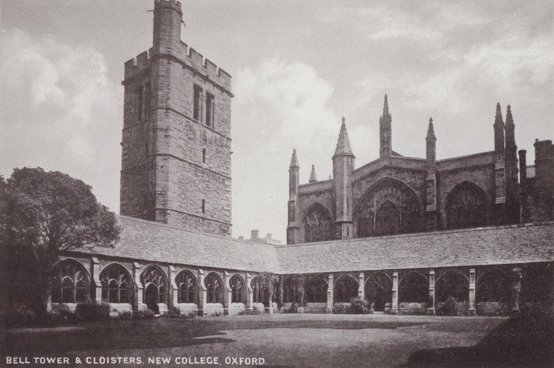 Glockenturm und Kreuzgänge, New College, Oxford von English Photographer