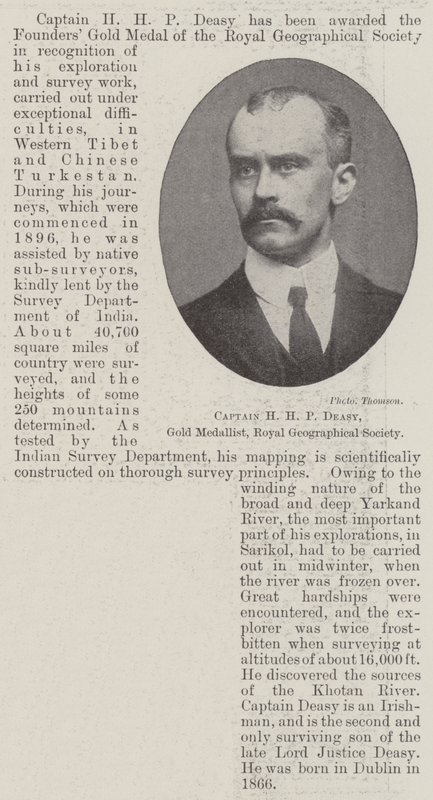 Kapitän H. H. P. Deasy, Goldmedaillengewinner, Royal Geographical Society von English Photographer