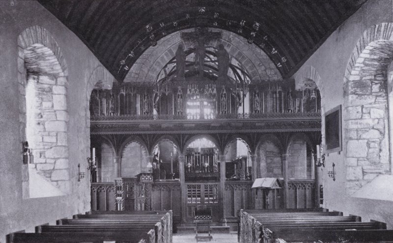 Cornwall: Das Gitter, St Crantock Kirche von English Photographer