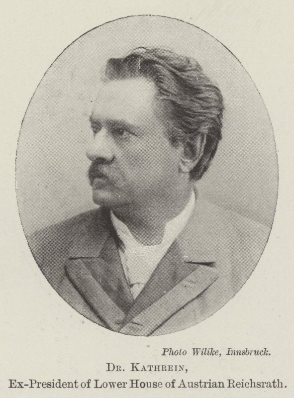Dr. Kathrein, Ex-Präsident des Unterhauses des österreichischen Reichsrats von English Photographer