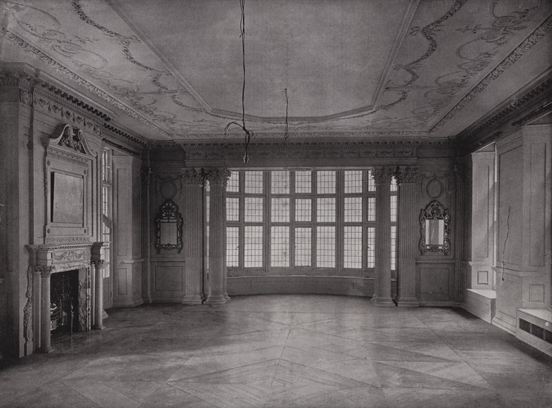 Salon, Blick in die Bucht, Ashorne Hill House, nahe Leamington, England von English Photographer